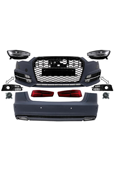 tuningset Kit complet de caroserie compatibil cu Audi A6 C7 4G Sedan 2011-201...