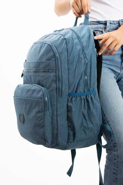 KIRASE Imported Fabric Non-Carcinogenic Large Size Laptop Backpack - with Ple...