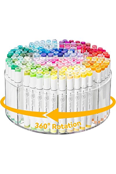 Ohuhu Marker Organizer, Transparent Acrylic , 360° Rotation
