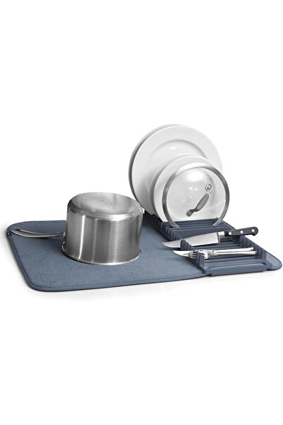GENERAL Umbra Udry Dish Rack and Microfiber Drying Mat – Space-Saving Design ...