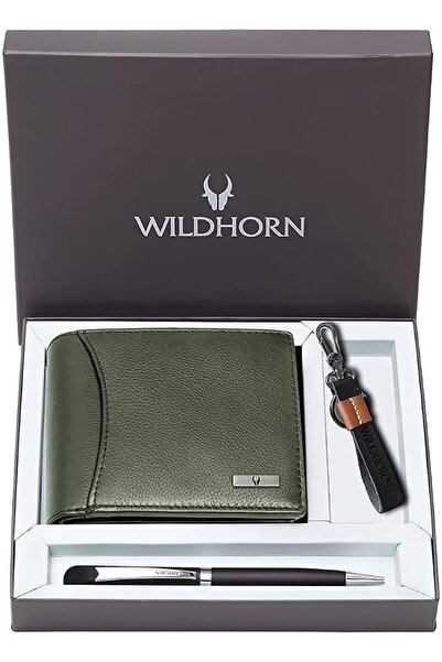 Wildhorn Men's Leather Wallet with Strap Combo from Wildehorn