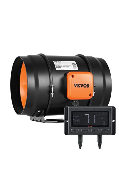 VEVOR Ventilator evacuare aer pentru tubulatura Controller 68 W, debit 1371 m...