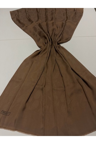 ipekevi Four Seasons Rainbow Patterned Shawl Milk Brown