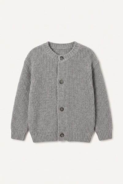 DeFacto Crew Neck Buttoned Knitwear Cardigan Baby Boy I0419A526Wn