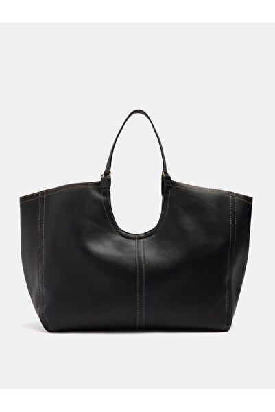 PARFOIS Kadın Üst Dikişli Shopper Çanta L