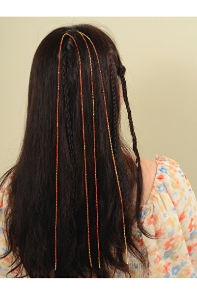 Take Two By Styli Rhinestone Layered Chain Hair Clip
