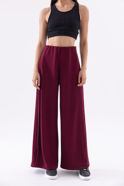 THE WESS Relaxed Soft Draped Wide-Leg Pants
