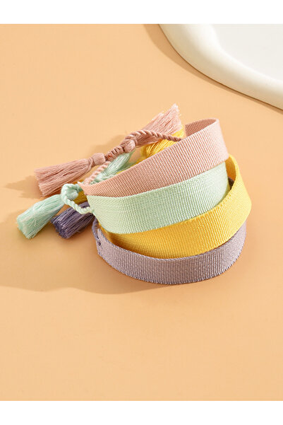 Take Two By Styli Pack of 4 - Tasseled Woven Bracelet