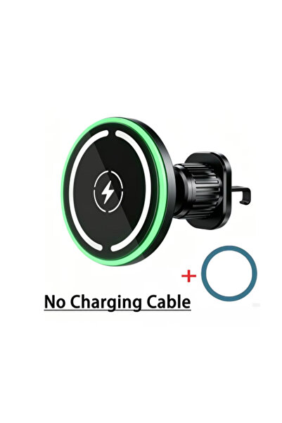 Choice1 Black no cable 15W Magnetic Car Charger with LED Light, Wireless Char...