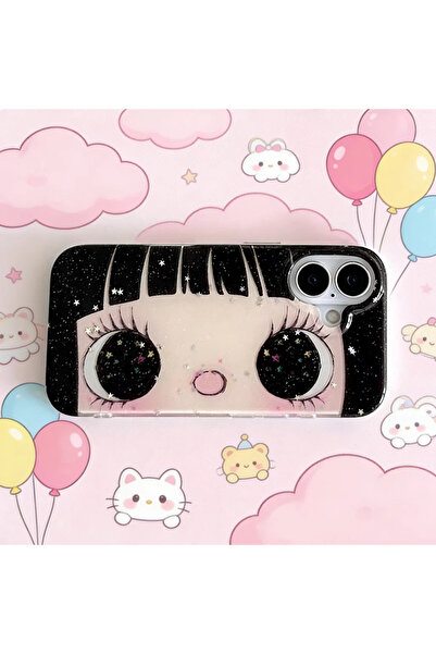 Choice18 iPhone17 3 Kawaii Big Eyes Cute Girl Cartoon Phone Case For iPhone 1...
