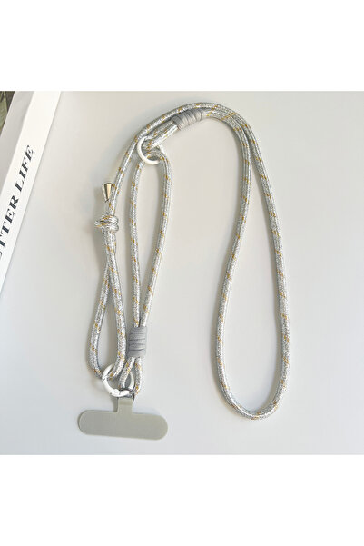 Choice Polyester / Nylon Silver / Gray Simple Two-in-one Mobile Phone Lanyard...