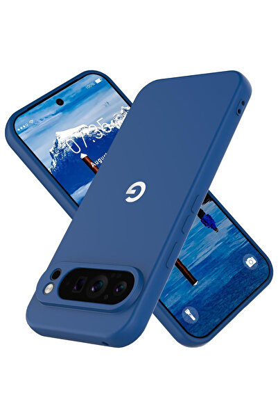 Choice33 Pixel 10 Blue A Skin-friendly Soft Liquid Silicone Anti-Drop Phone C...