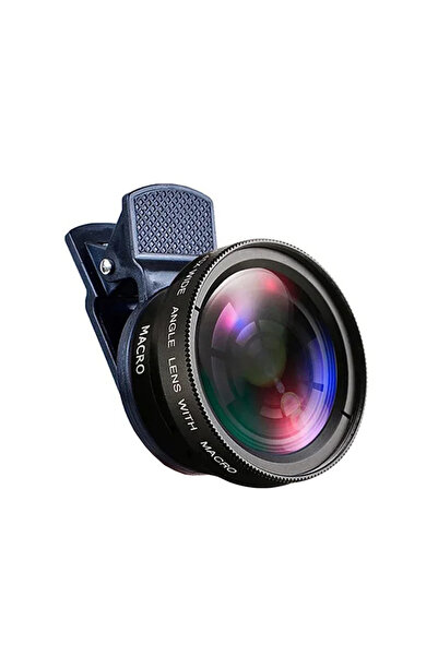 Choice1 Black 2 In 1 Clip-on Fish Eye Magnifiers Mobile Phone Lens Profession...