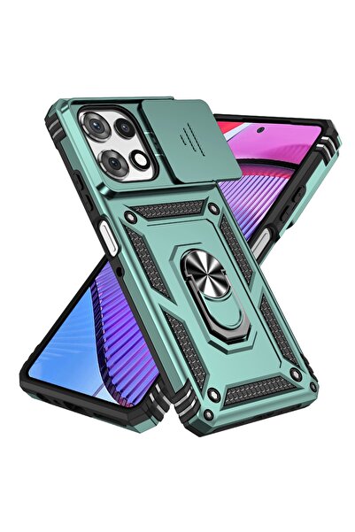 Choice Moto G Play 2024 GN Heavy Duty Armor 360 Rotate Ring Bracket Case For ...