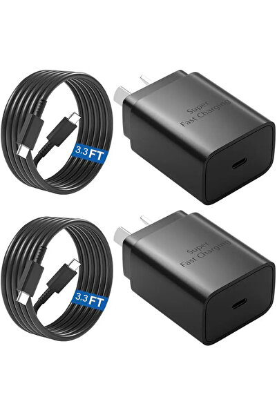 Choice black 2set 1m Australian Standard Charger 45W USB C Fast Charger Fast ...