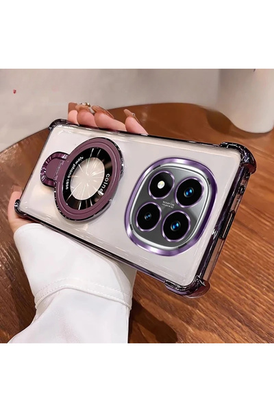 Choice9 Redmi note 15 Pro 5G PURPLE Luxury Glossy Plating Edge Magnetic Brack...