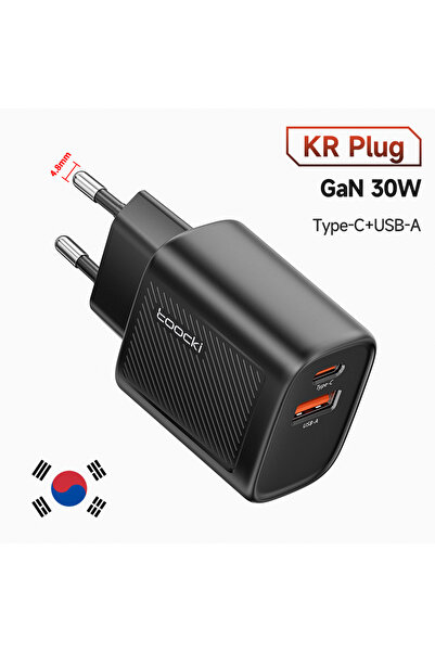 Choice1 toocki KR Black Toocki KR Plug Mini GaN USB C Charger for iPhone Lapt...