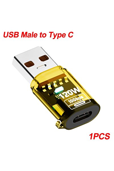 Choice8 1X A-Yellow 120W Super Fast Charging USB3.2 Connectors USB A To Type ...