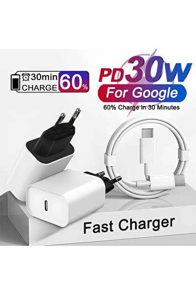 Choice EU Charger and Cable 30W PD Fast Charging Adapter with USB Type-C Cabl...