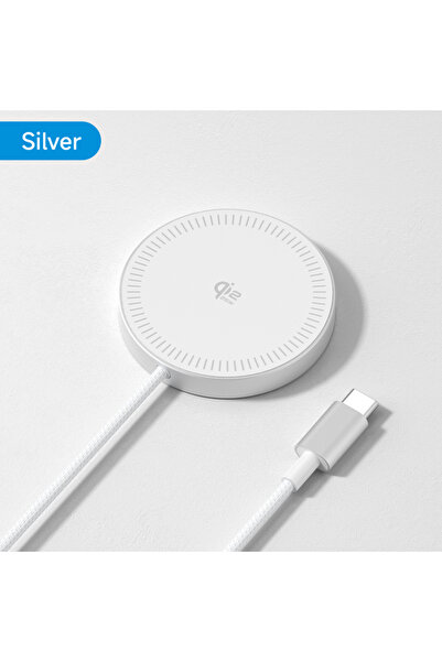 Choice Silver Hagibis Qi2.2 Magnetic Wireless Charger Dual-sided Magnetic 25W...