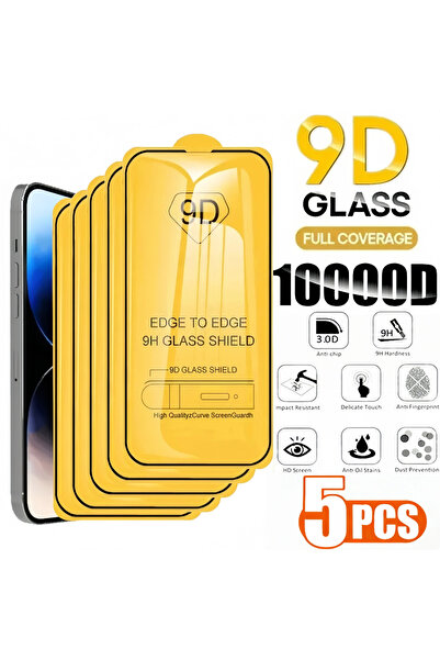 Choice13 iPhone 16 Pro Tempered Glass Film 5 pieces 5PCS 9D Tempered Glass Fo...