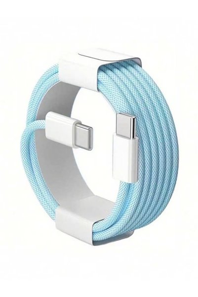 Choice14 1m Blue Fast Charger Cable Compatible with iPhone 17/16/15 USB-C to ...