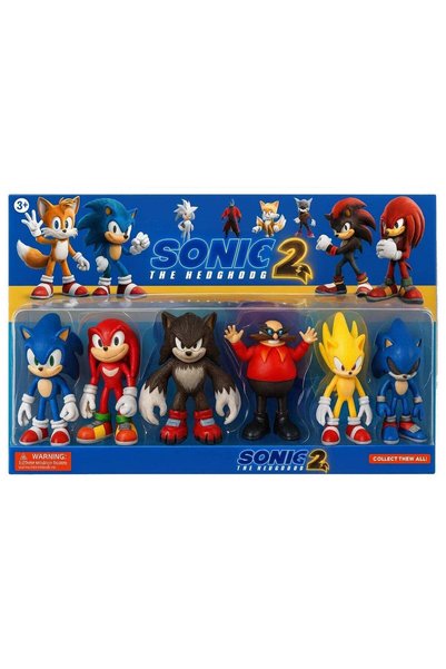 Sonic The Hedgehog Action Figures Set – 4.7-Inch Joint Movable Toys for Kids | Collectible Playset with Multiple Characters | Perfect Cake Toppers & Birthday Gift Figures for Boys & Girls