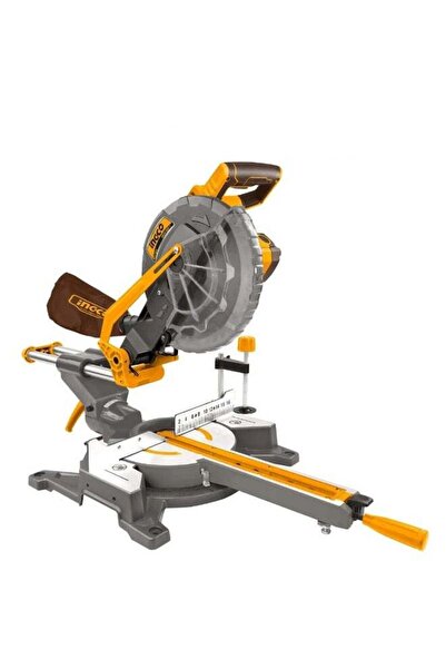 Ingco 1800W Sliding Mitre Saw, 255mm Blade, 5200RPM, 89×320mm Capacity, 45° M...