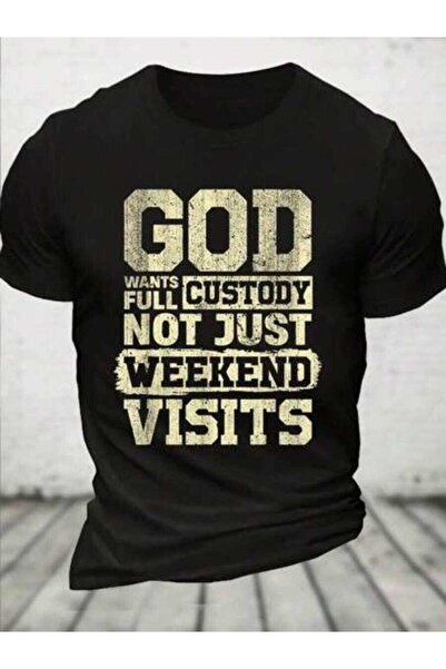 kai22 God Wants Full Custody Not Just Weekend Visits T-Shirt, Men's Premium C...