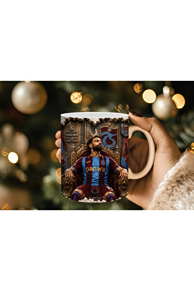 Evion Mohamed Salah Trabzon Fan Cup – Footballer Themed Burgundy Blue Special...