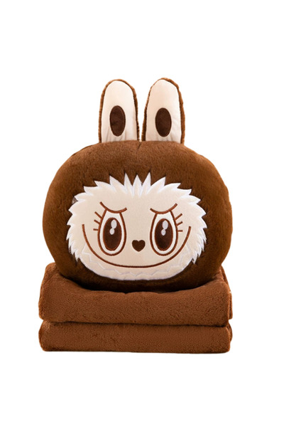 Generic Brand Cute Monster 2-in-1 Cushion Pillow & Blanket – Soft Plush Folda...