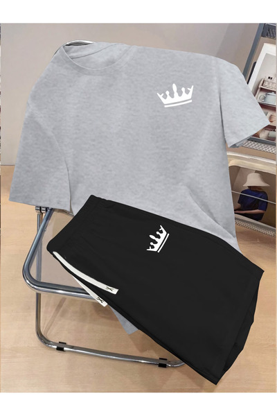 Joetsu King printed oversize t-shirt shorts set