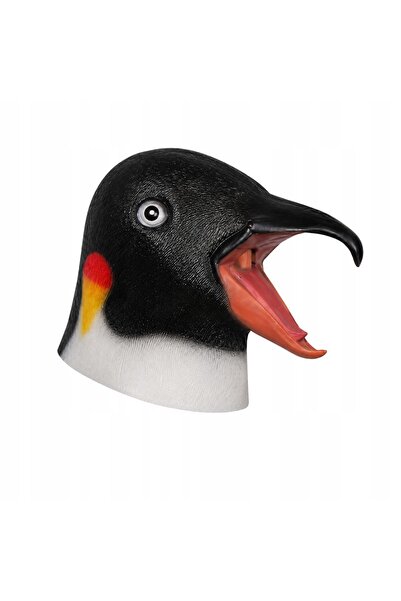 Korbi Mască de latex, recuzită pentru costum, bal de Halloween, pinguin regal