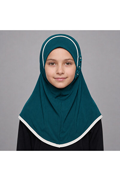 Linda Hijab Hijab with Floral Embellishment, Elegant Modest Headscarf for Gir...