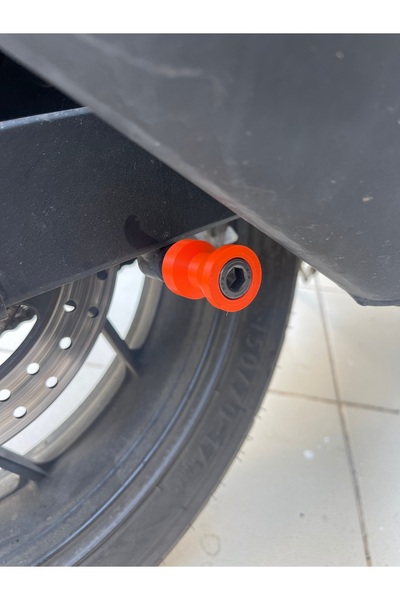 MotoRisk CFMoto 250SR NK CLX 450SR Sert plastik Sehpa Kaldırma Takozu Yüzüğü Aparatı Turuncu