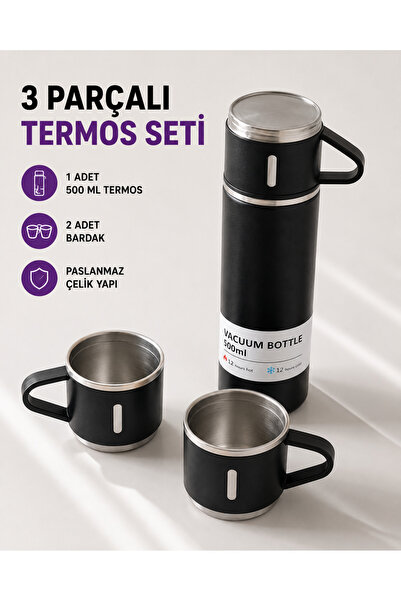 izbul 500 ml vacuum flask - double wall stainless steel, special for hot and ...