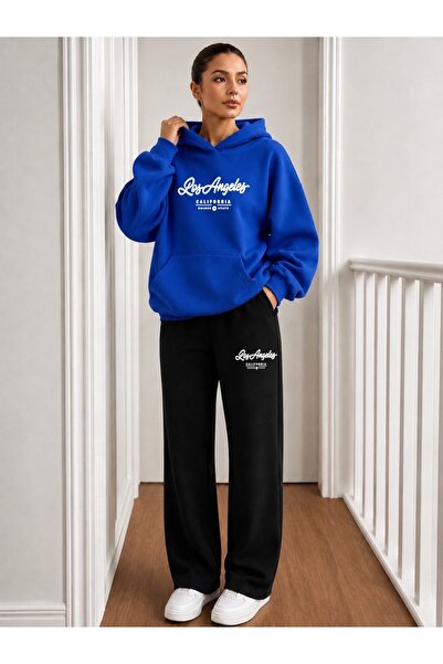 FUFLUNS La Goldenstate Printed Men's Hooded Tracksuit Set
