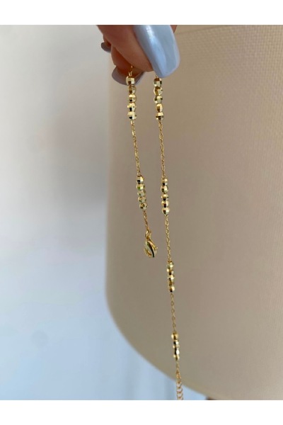 Bade Jewelry Fd Vip Gold Dorical Chain Detailed Anti-Tarnish Steel Stylish An...