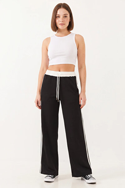 Efnaz style Women's Black Trousers with Decorative Details