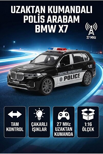 Tıfıl Toys 1:16 Ölçekli Şarjlı BMW X7 2.4 GHz Full Fonksiyon Uzaktan Kumandal...