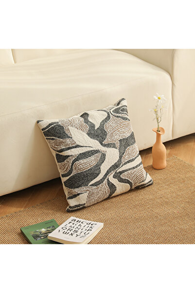 Cannon Decorative Cushion, Polyester Jacquard, 45 x 45 cm, Design TH-SM5003-1A