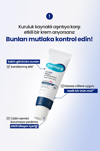 Derma B Atopik Ciltlere KurulukKaynaklı Nemlendirici Balm DERMA:B CeraMD Repair D-Panthebalm