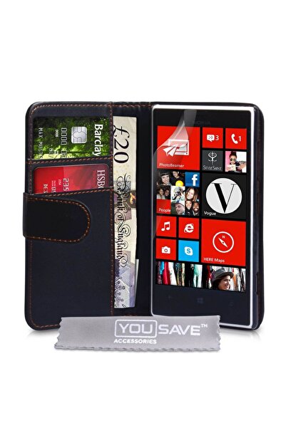 YouSave Accessories YouSave Θήκη-Πορτοφόλι (NO-KA01-Z240) Μαύρο + Προστατευτι...