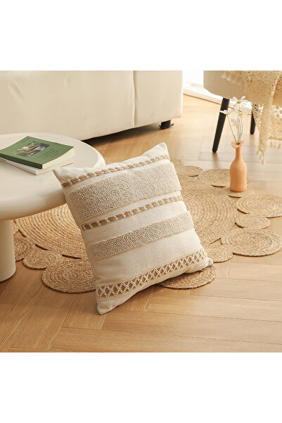 Cannon Decorative Cushion, Polycotton Jacquard, 45 x 45 cm, Design QR-JM2404B