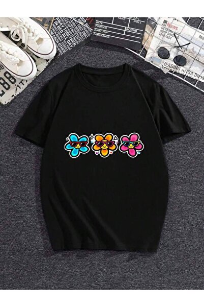 kai22 Stylish Women's Summer T-Shirt Featuring Floral Print. Comfortable Stre...