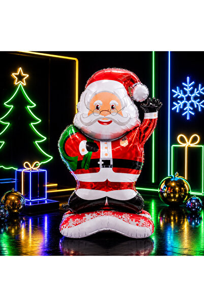 Kuzey 119 cm Giant Santa Claus Foil Balloon Santa Claus Year's Balloon Giant ...