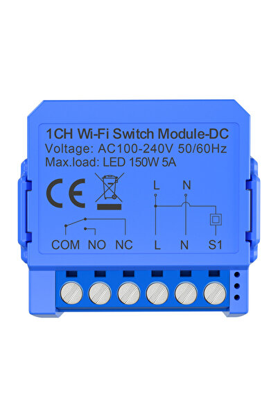 Avatto WSM16-DC32V-1 Comutator inteligent WiFi, 1 canal, 12-32V CC, 5A, Alexa...