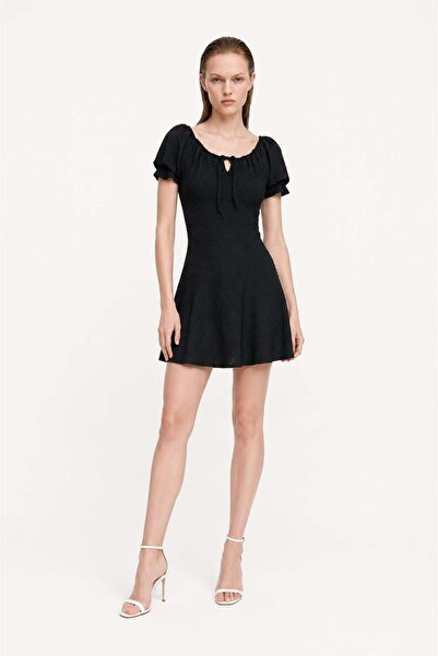 HAKKE Boat Neck Midi Length Dress
