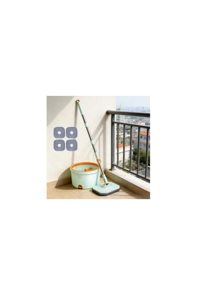 Deliny 360 °   Set mop rotativ cu găleată cu centrifugare, separare apă curat...