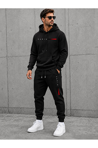 PAVRO Tracksuit Set Sweatshirt Tracksuit Oversize Shaped Comfortable Fit Qual...